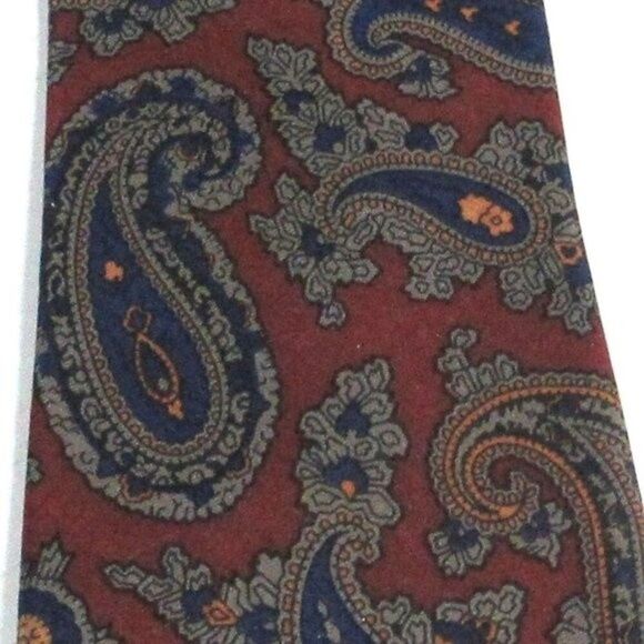 SCOTT REED Men's Paisley Tie 100% Silk Length 58.5 Inches - Picture 4 of 4